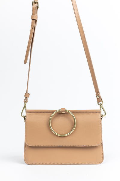 Ainsley Leather Cross Body Bag Tan from Holiday Life. 